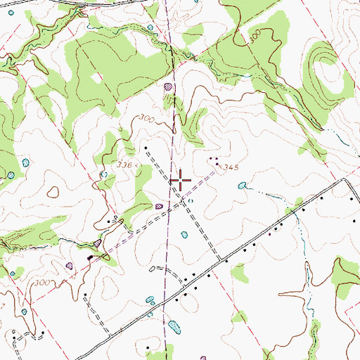 Topographic Map of Double H Airport (historical), TX