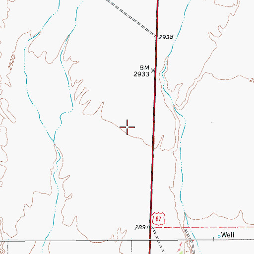 Topographic Map of Presidio Lely International Airport, TX