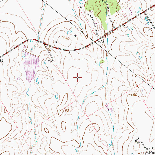 Topographic Map of Rainbow Field, TX