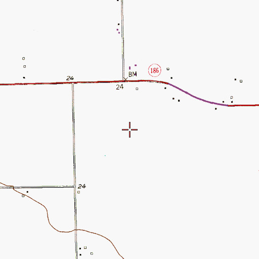 Topographic Map of T.R. Funk Inc Airport, TX