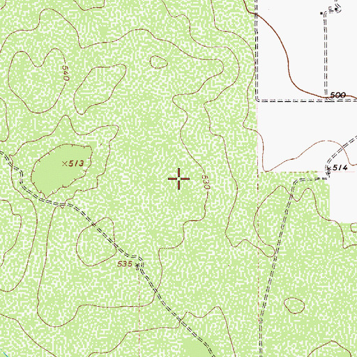 Topographic Map of O S Wyatt Airport, TX