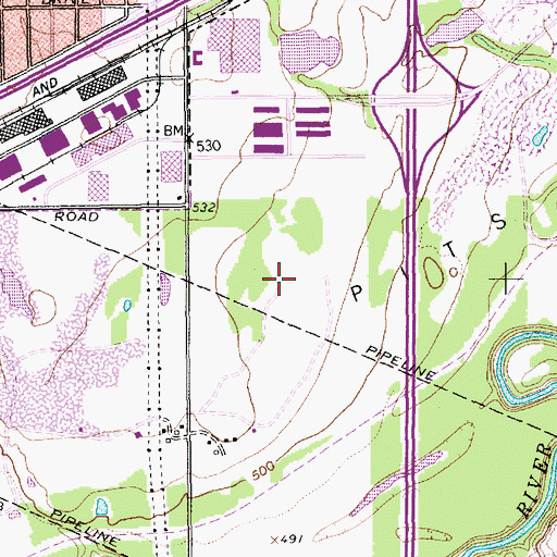 Topographic Map of Bell Helicopter Plant-3 Heliport, TX