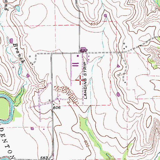 Topographic Map of Northwest Regional Airport, TX