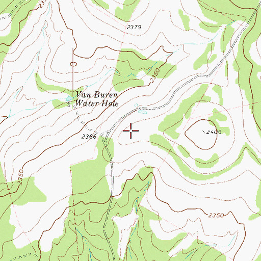 Topographic Map of Freeman Ranch Airport, TX