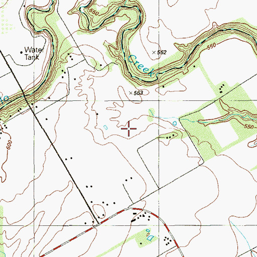 Topographic Map of Idle Airpark (historical), TX