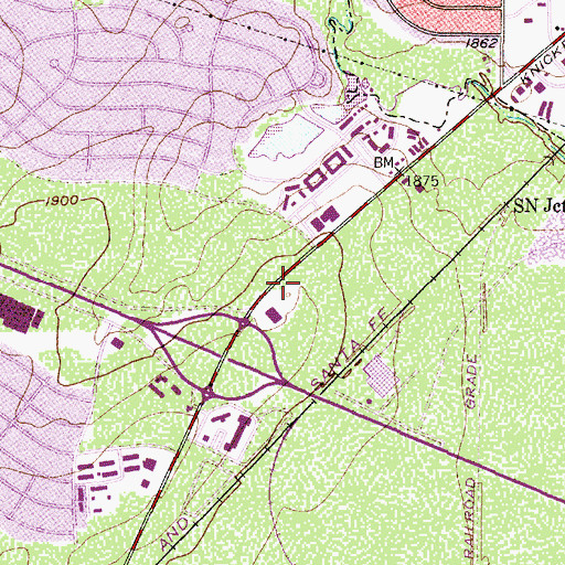 Topographic Map of Angelo Community Hospital Heliport, TX