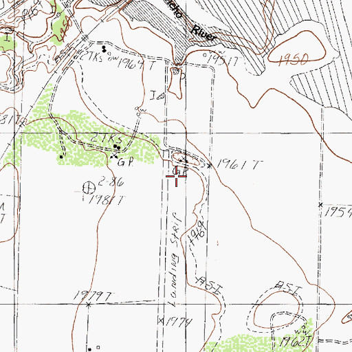 Topographic Map of Ducote Airpark, TX