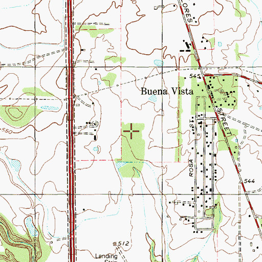 Topographic Map of Rio Medina Airport (historical), TX