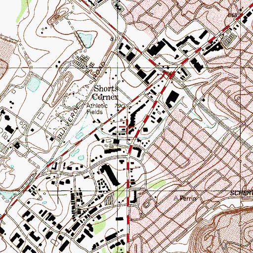 Topographic Map of Rowco Incorporated Heliport, TX