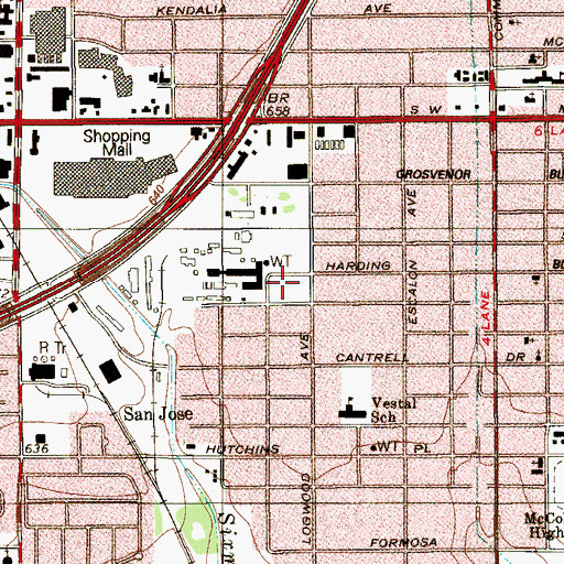 Topographic Map of H B Zachry Heliport, TX