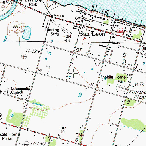 Topographic Map of B and S Ultralight Airport, TX