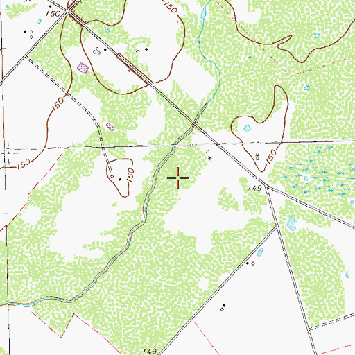 Topographic Map of Longbird Airport, TX