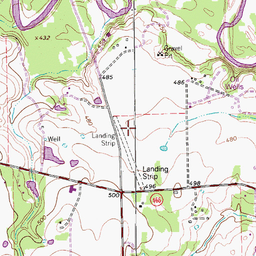 Topographic Map of Joe Fleming Field (historical), TX