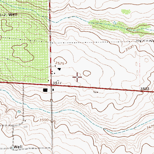 Topographic Map of Hamilton Aircraft, Inc Airport, TX