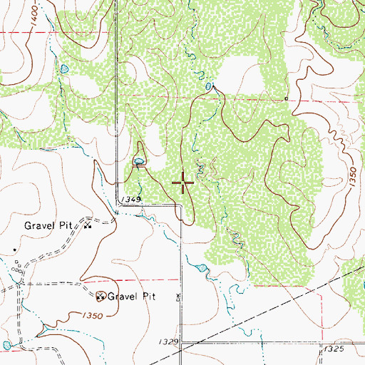 Topographic Map of C Lazy T Ranch Airport, TX