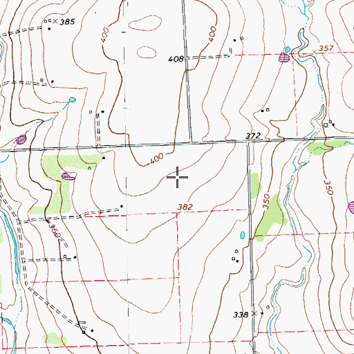 Topographic Map of Dean Ranch Airport, TX