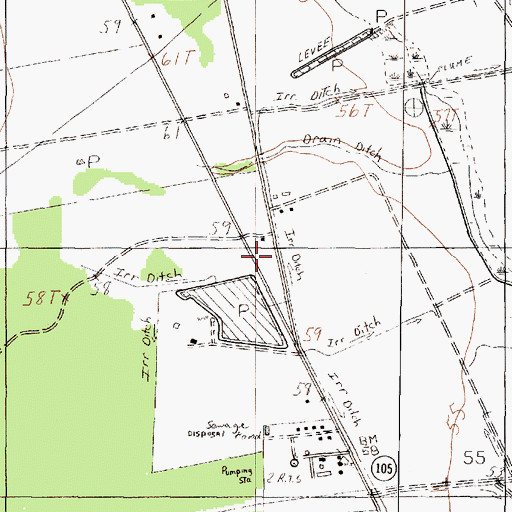 Topographic Map of Station 40 Heliport, TX