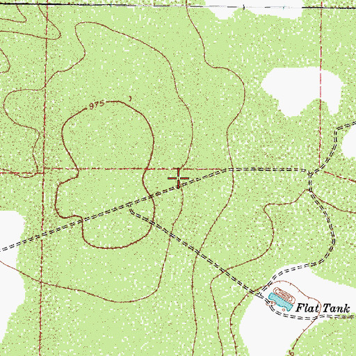 Topographic Map of Laughlin Air Force Base  Auxiliary Number 1, TX
