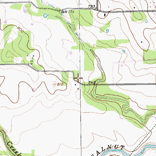 Topographic Map of Koontz Heliport Heliport, TX