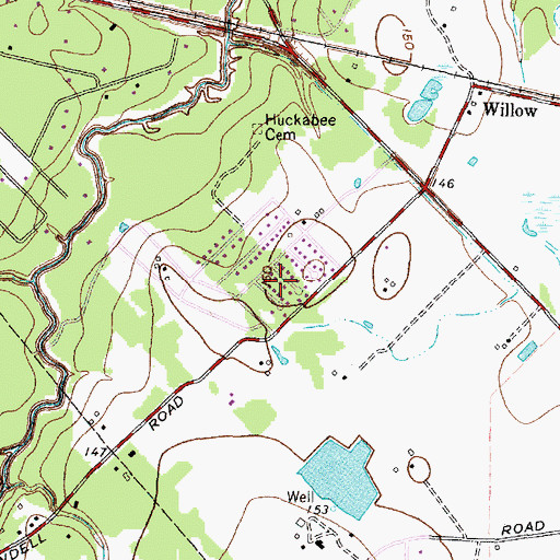 Topographic Map of Helicopter Express Heliport, TX