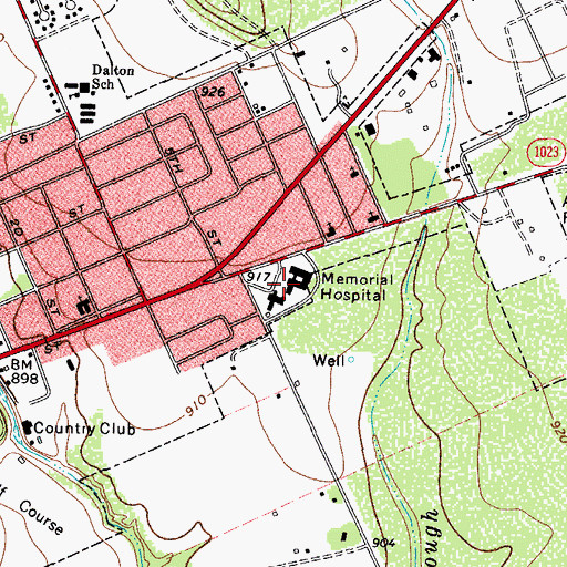 Topographic Map of Uvalde County Hospital Authority Heliport, TX