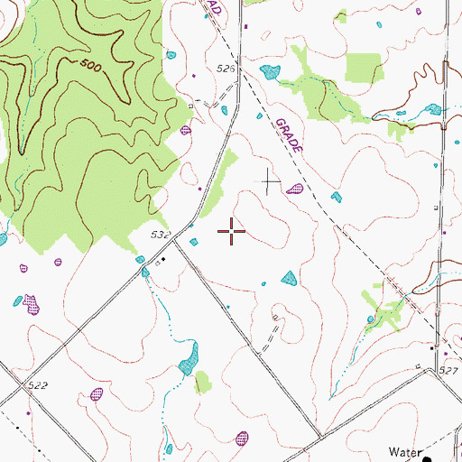 Topographic Map of N D Ranch Airport, TX