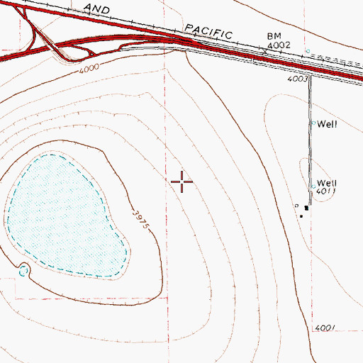 Topographic Map of Oldham County Airport, TX