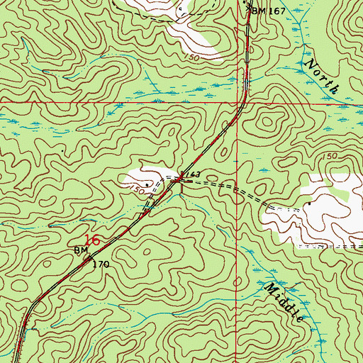 Topographic Map of Lucyville School (historical), AL