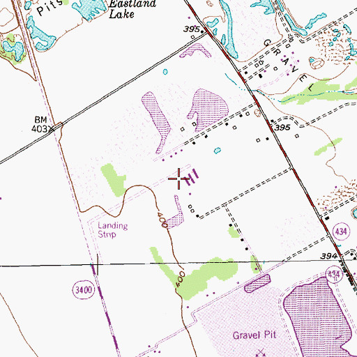 Topographic Map of Flying Heart Ranch Airport, TX