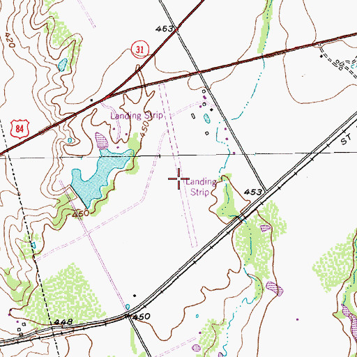 Topographic Map of Wings for Christ International Flight Academy, TX