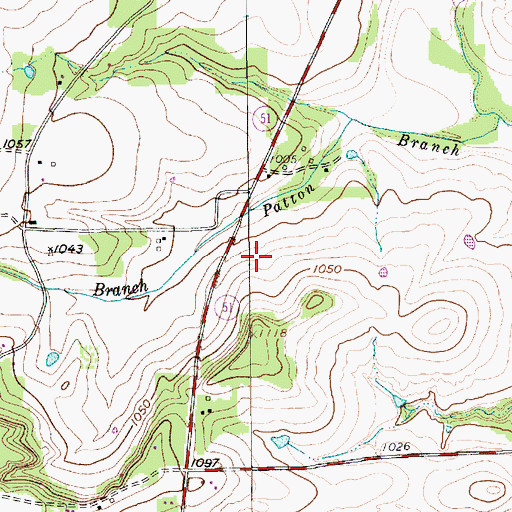 Topographic Map of Cross Wind Airport, TX