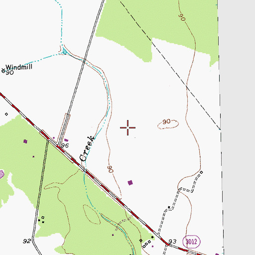 Topographic Map of Lackey Aviation, TX