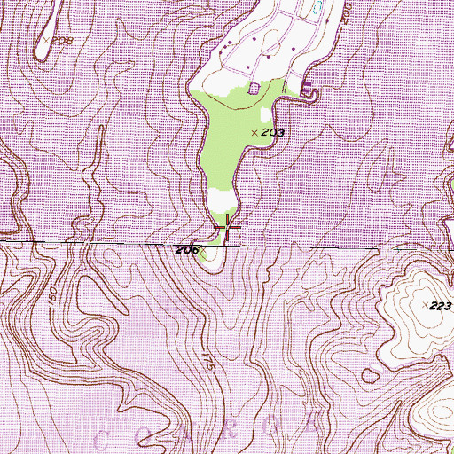 Topographic Map of Sartor Heliport, TX