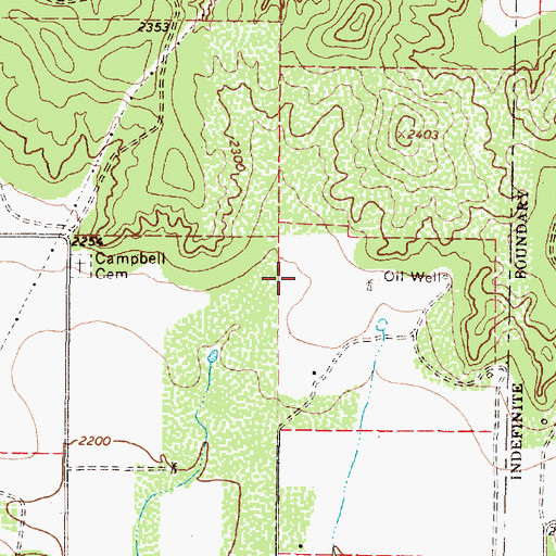 Topographic Map of Flying W Airport, TX