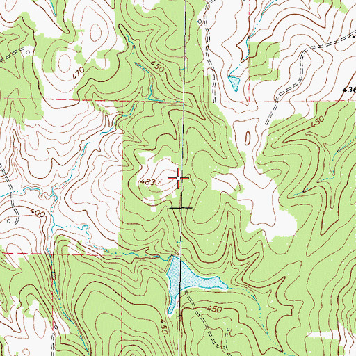 Topographic Map of Trap Travelstead Field, TX