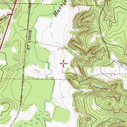Topographic Map of Kay Ranch Airport, TX