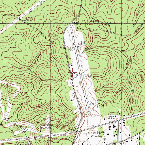Topographic Map of Tyler County Airport, TX