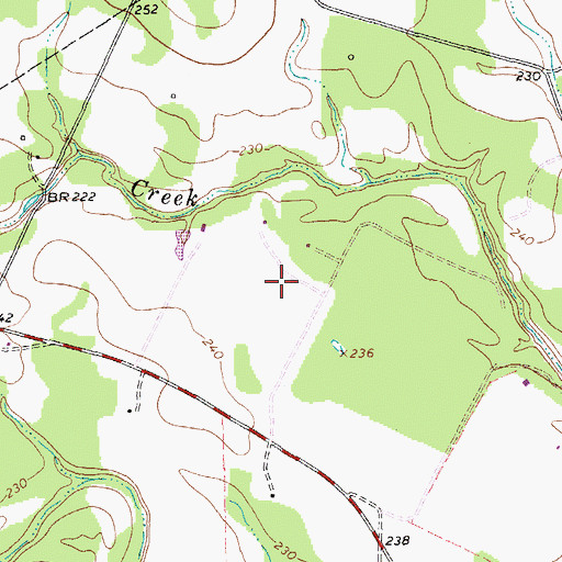 Topographic Map of Yorktown Airport (historical), TX