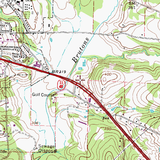 Topographic Map of KEGG-AM (Daingerfield), TX