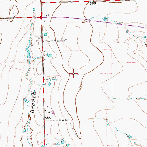 Topographic Map of KUII-AM (Dallas), TX