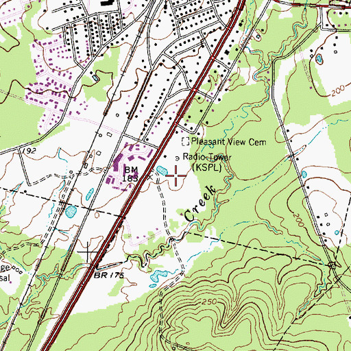 Topographic Map of KDFX-AM (Diboll), TX