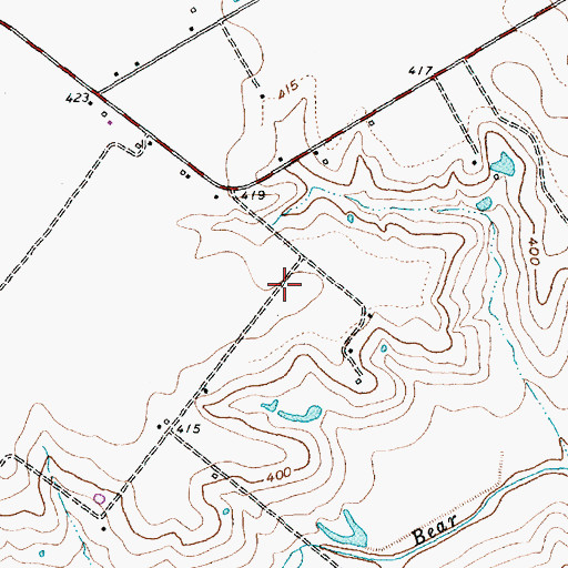 Topographic Map of KDFT-AM (Ferris), TX
