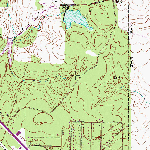 Topographic Map of KWXL-AM (Hudson), TX