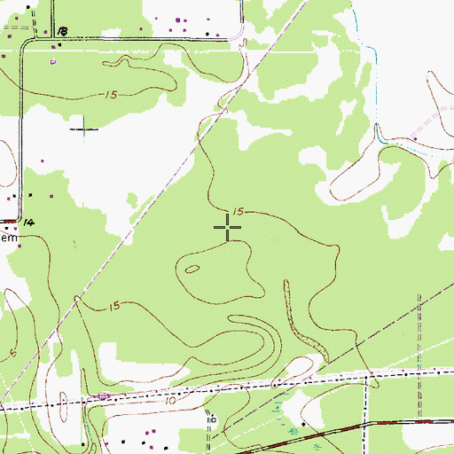 Topographic Map of KDLF-AM (Port Neches), TX