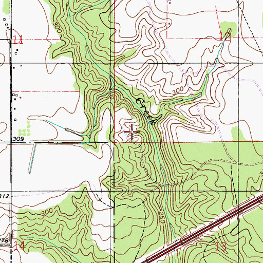 Topographic Map of Okwakee Lake, AL