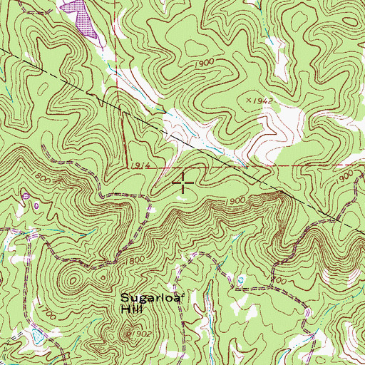 Topographic Map of KHLC-FM (Bandera), TX
