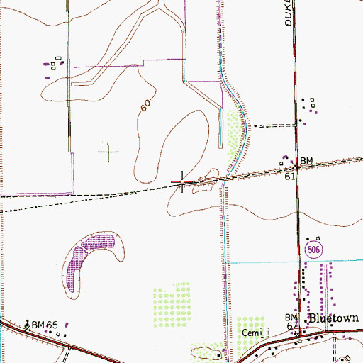Topographic Map of KRGY-FM (Brownsville), TX