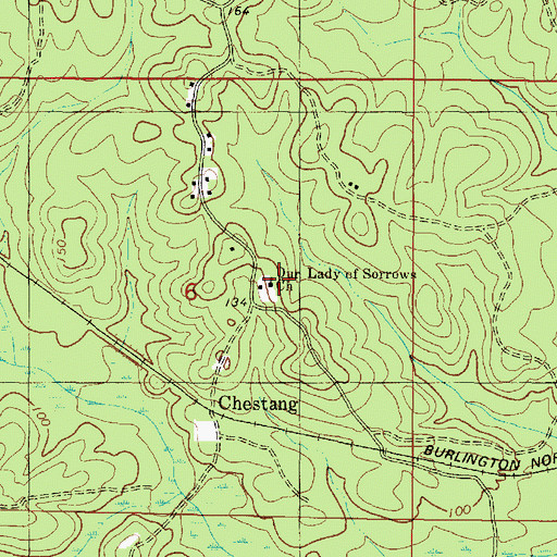 Topographic Map of Our Lady of Sorrows Church, AL