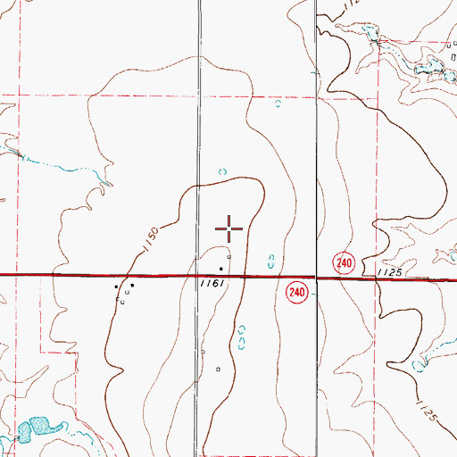 Topographic Map of KYYI-FM (Burkburnett), TX