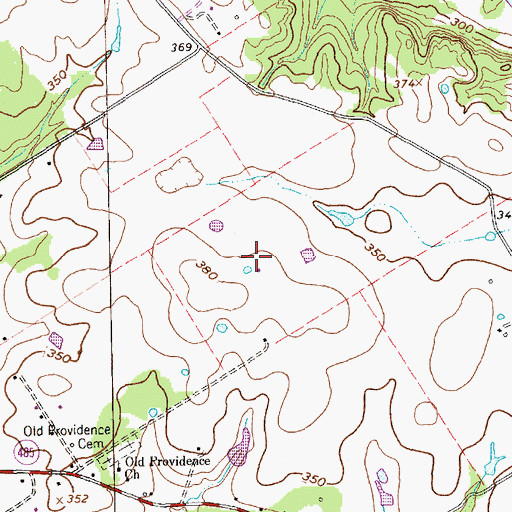 Topographic Map of KCRM-FM (Cameron), TX